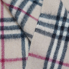 Merino Wool Plaid Print Vintage Pre-Loved Scarf