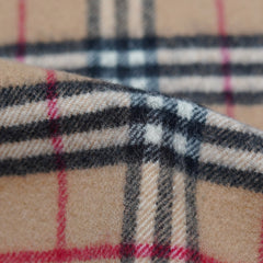 Lambswool Plaid Print Vintage Pre-Loved Scarf