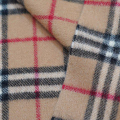 Lambswool Plaid Print Vintage Pre-Loved Scarf