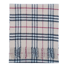 Lambswool Plaid Print Vintage Pre-Loved Scarf