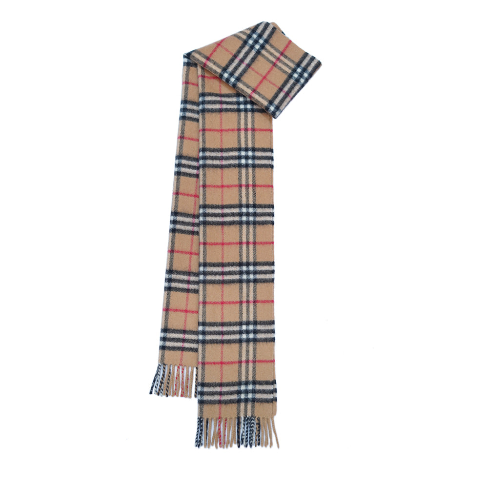 Lambswool Plaid Print Vintage Pre-Loved Scarf