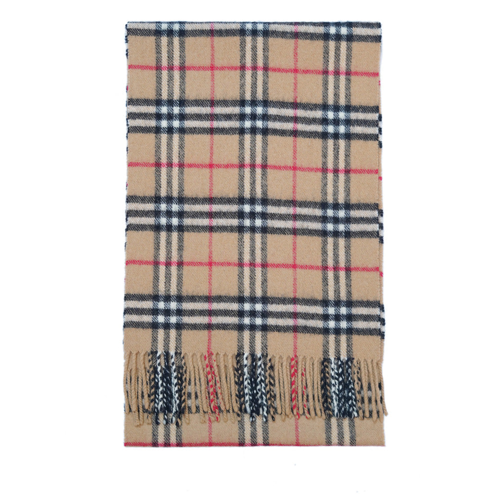 Lambswool Plaid Print Vintage Pre-Loved Scarf