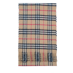 Lambswool Plaid Print Vintage Pre-Loved Scarf