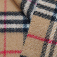 Lambswool Plaid Print Vintage Pre-Loved Scarf