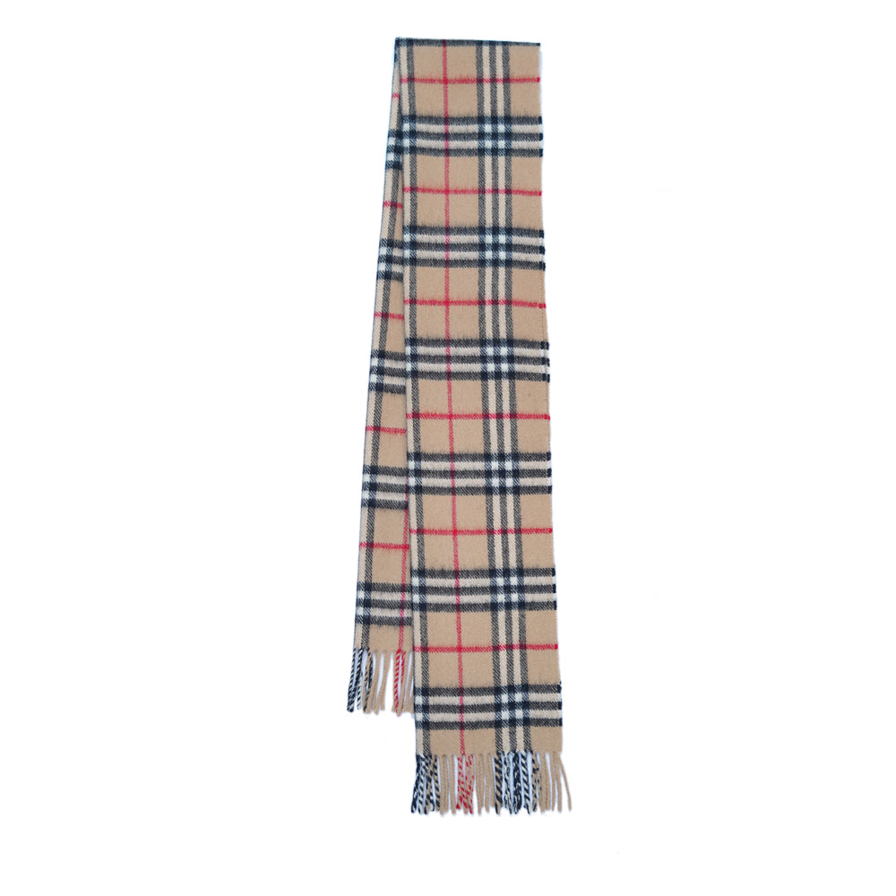 Lambswool Plaid Print Vintage Pre-Loved Scarf
