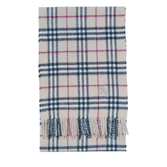 Lambswool Plaid Print Vintage Pre-Loved Scarf