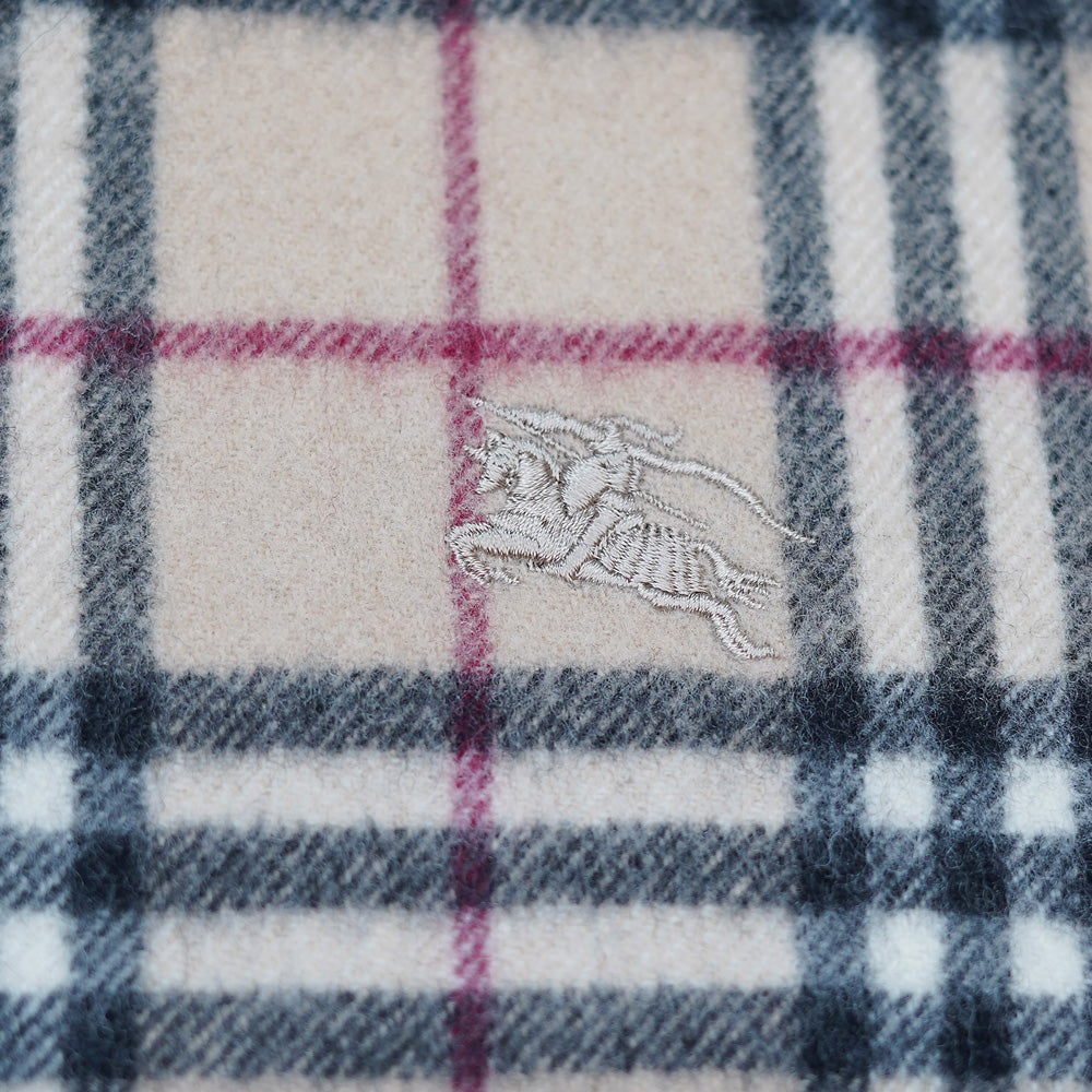 Lambswool Plaid Print Vintage Pre-Loved Scarf