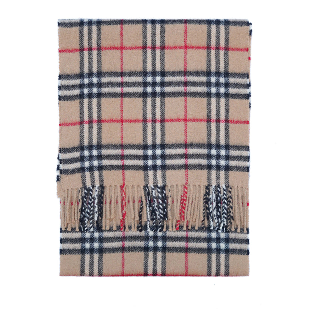 Lambswool Plaid Print Vintage Pre-Loved Scarf
