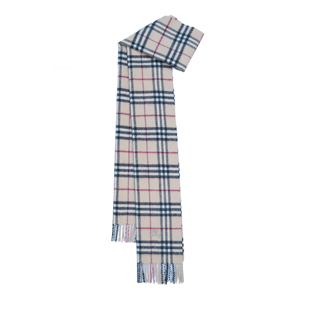 Lambswool Plaid Print Vintage Pre-Loved Scarf