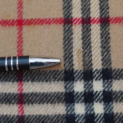 Lambswool Plaid Print Vintage Pre-Loved Scarf