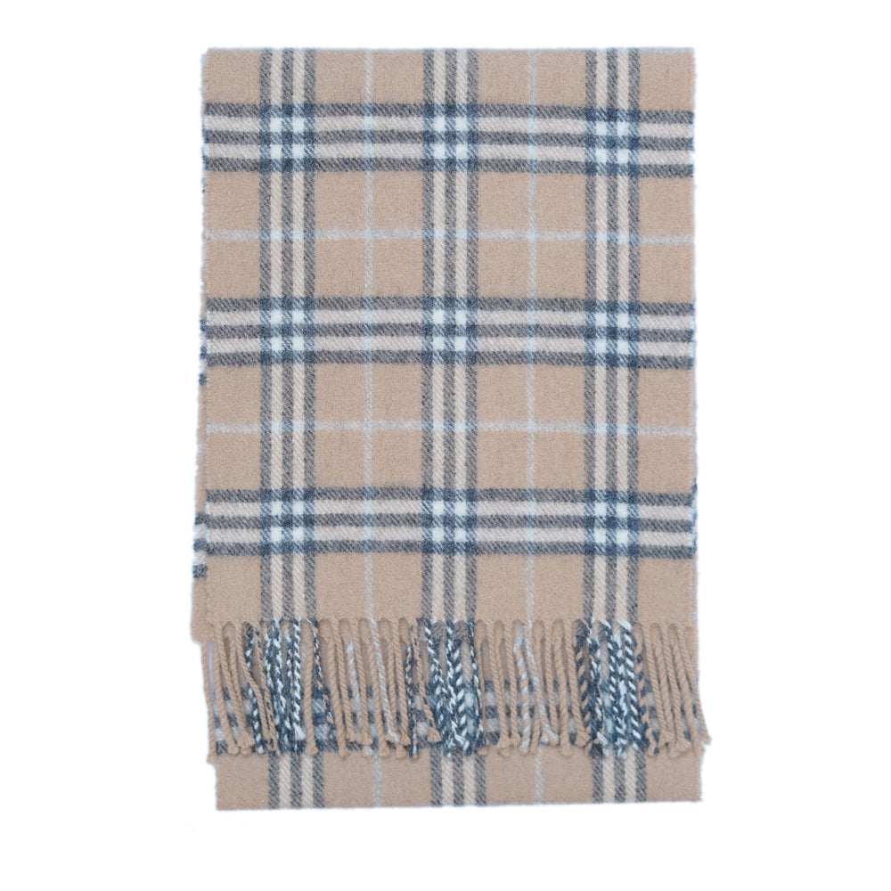 Lambswool Plaid Print Vintage Pre-Loved Scarf