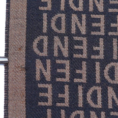 Wool Monogram Vintage Pre-Loved Scarf
