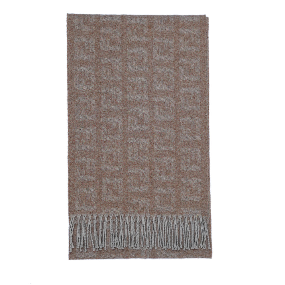 Wool FF Pattern Vintage Pre-Loved Scarf