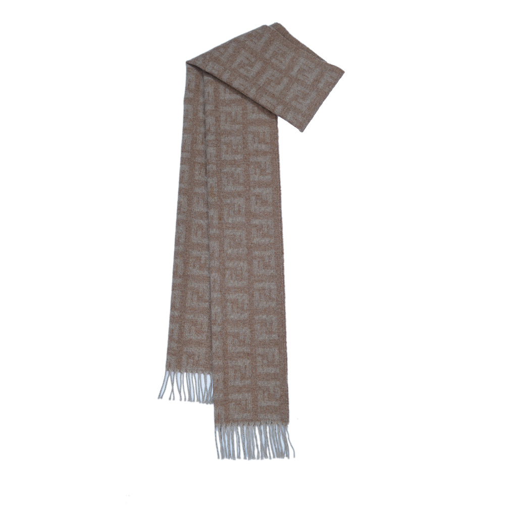 Wool FF Pattern Vintage Pre-Loved Scarf