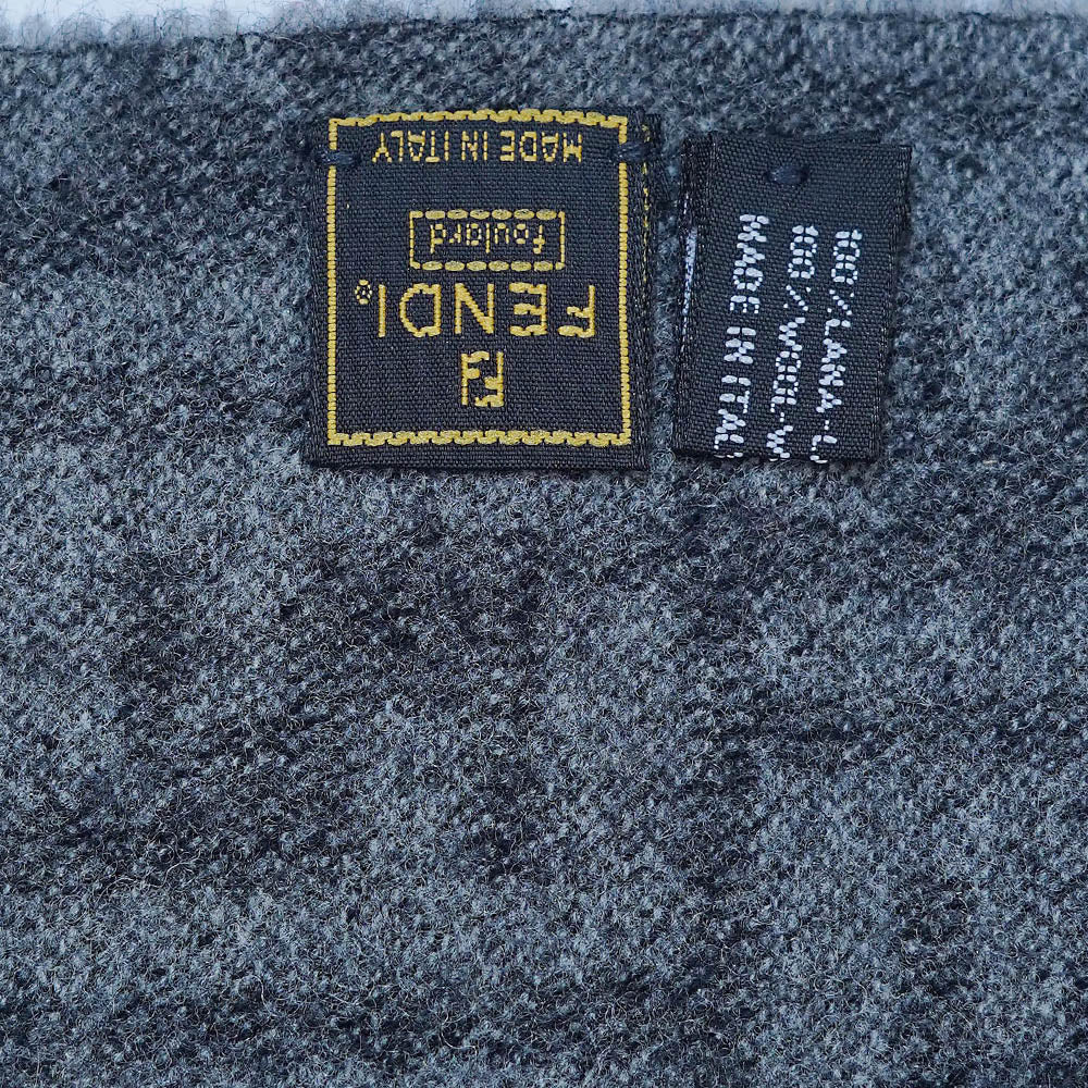 Wool FF Pattern Vintage Pre-Loved Scarf
