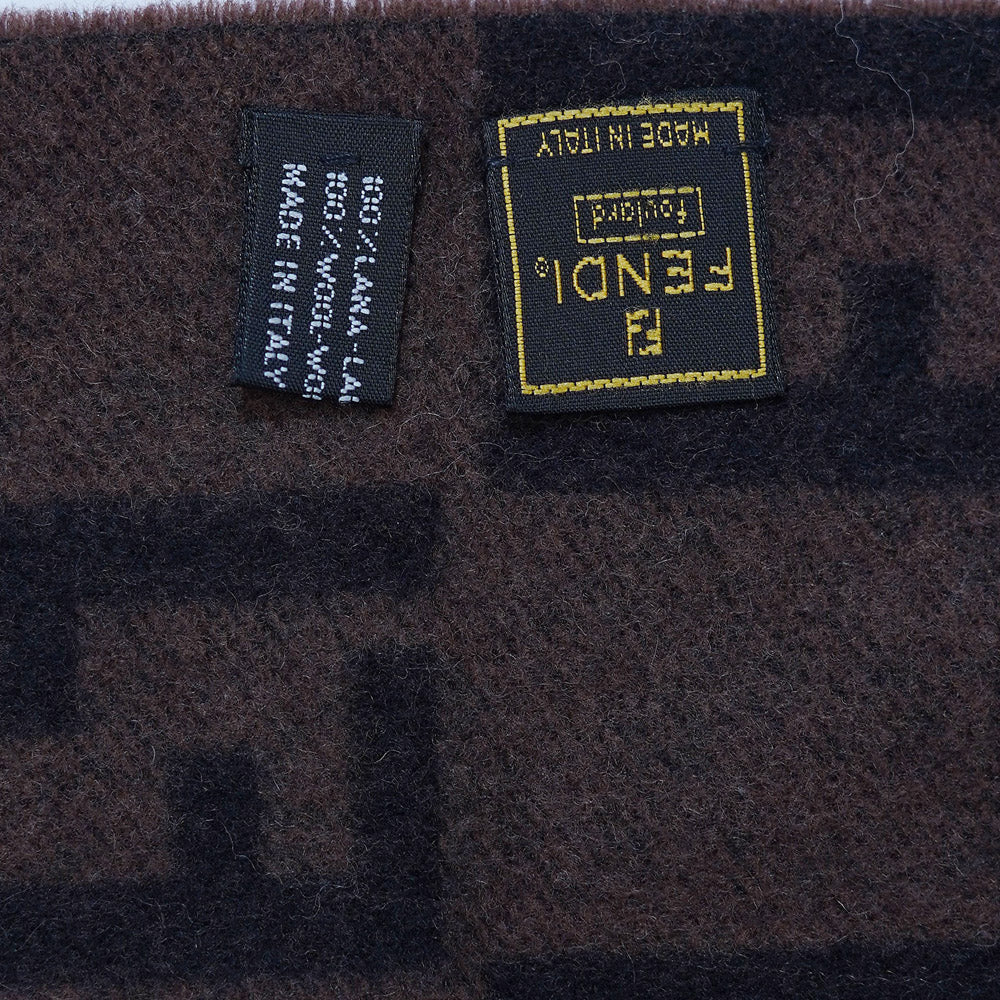 Wool FF Pattern Vintage Pre-Loved Scarf