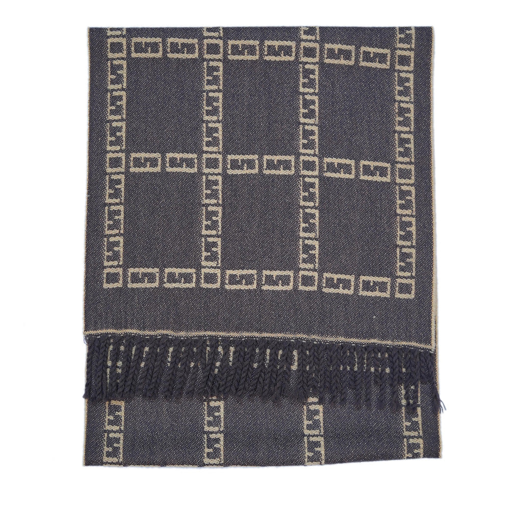 Wool FF Pattern Vintage Pre-Loved Scarf