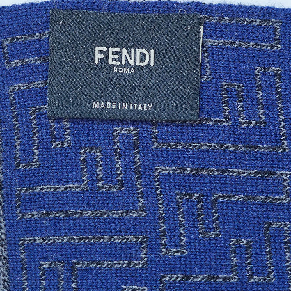 Wool FF Pattern Vintage Pre-Loved Scarf