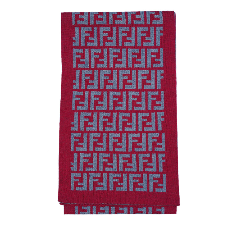 Wool FF Pattern Vintage Pre-Loved Scarf