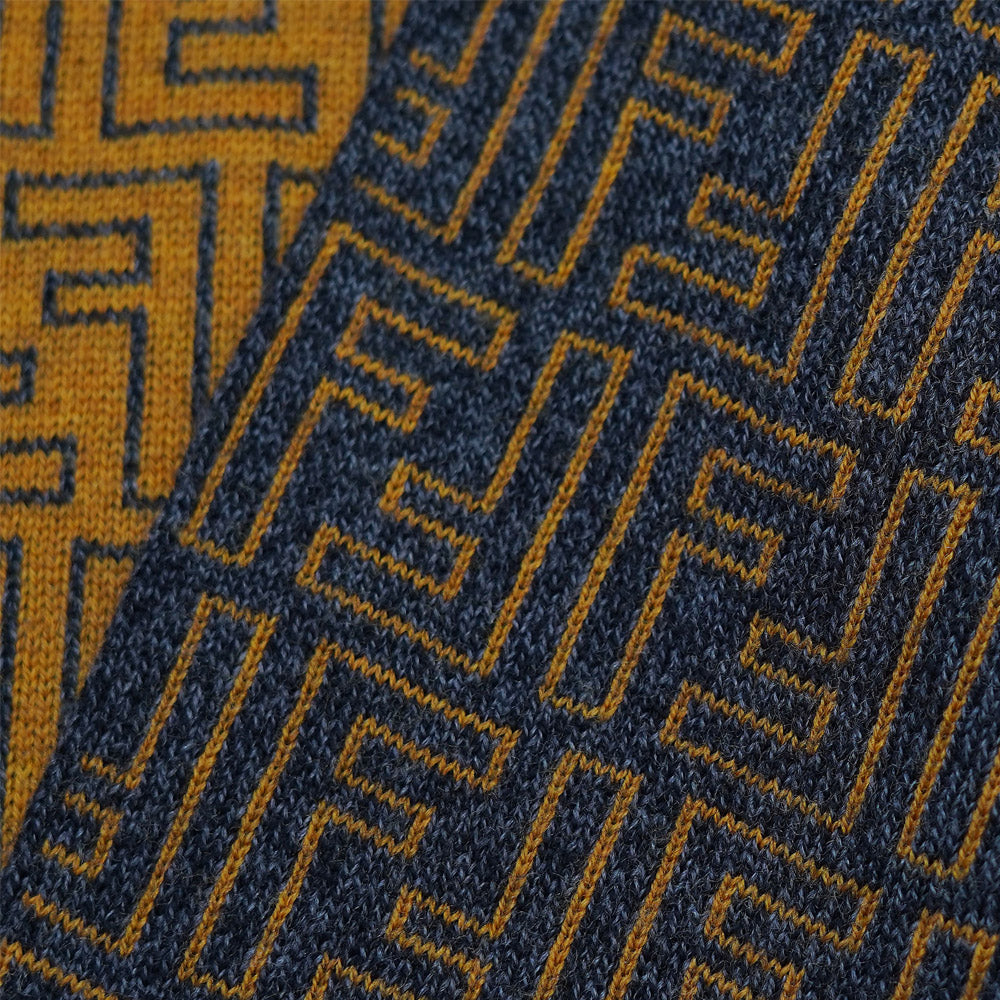 Wool FF Pattern Vintage Pre-Loved Scarf
