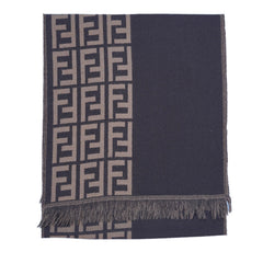 Wool FF Pattern Vintage Pre-Loved Scarf