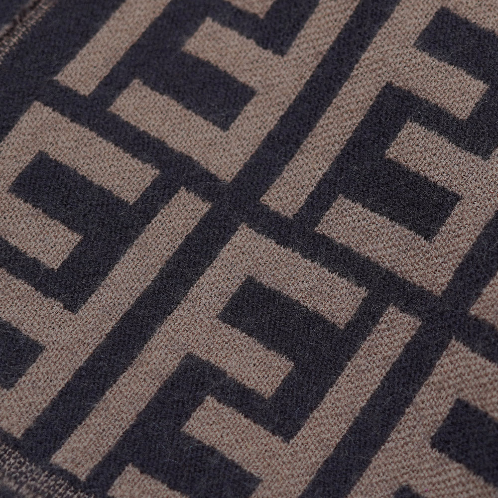 Wool FF Pattern Vintage Pre-Loved Scarf