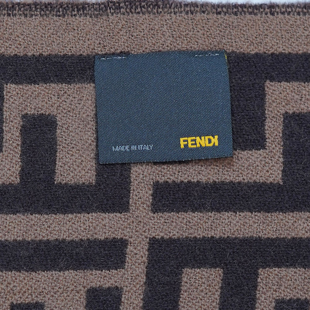 Wool FF Pattern Vintage Pre-Loved Scarf