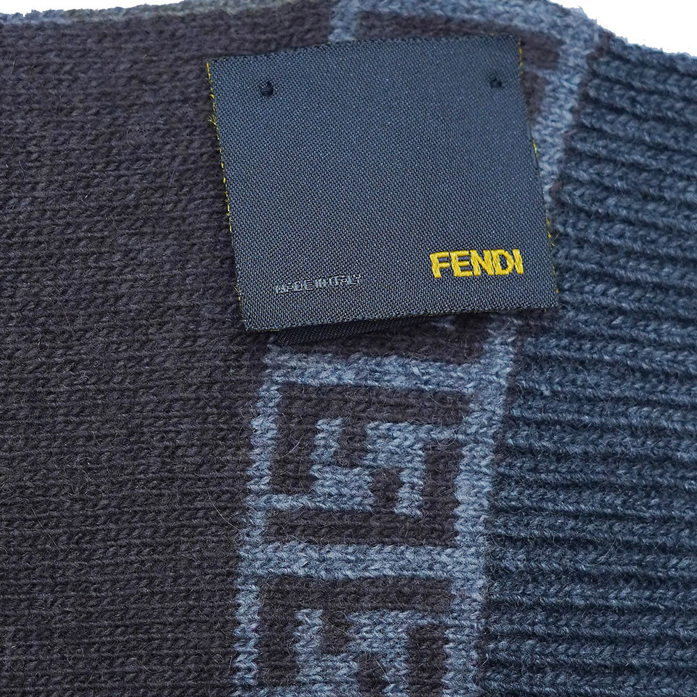 Wool FF Pattern Vintage Pre-Loved Scarf