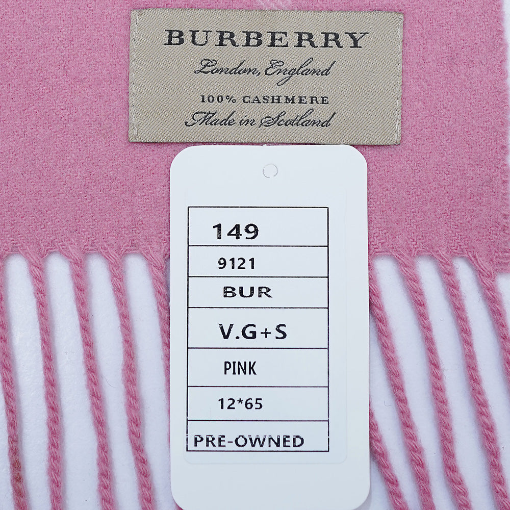 Cashmere Plaid Print Vintage Pre-Loved Scarf