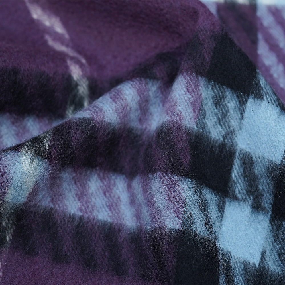 Cashmere Plaid Print Vintage Pre-Loved Scarf