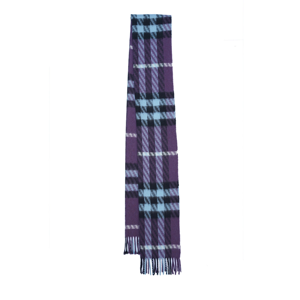 Cashmere Plaid Print Vintage Pre-Loved Scarf