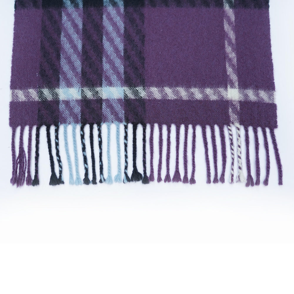 Cashmere Plaid Print Vintage Pre-Loved Scarf