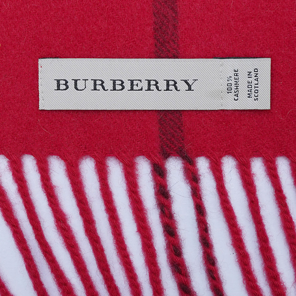Cashmere Plaid Print Vintage Pre-Loved Scarf