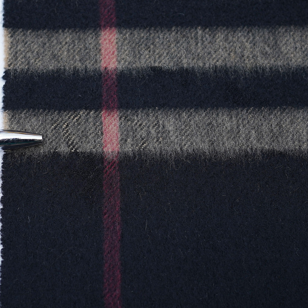Cashmere Plaid Print Vintage Pre-Loved Scarf