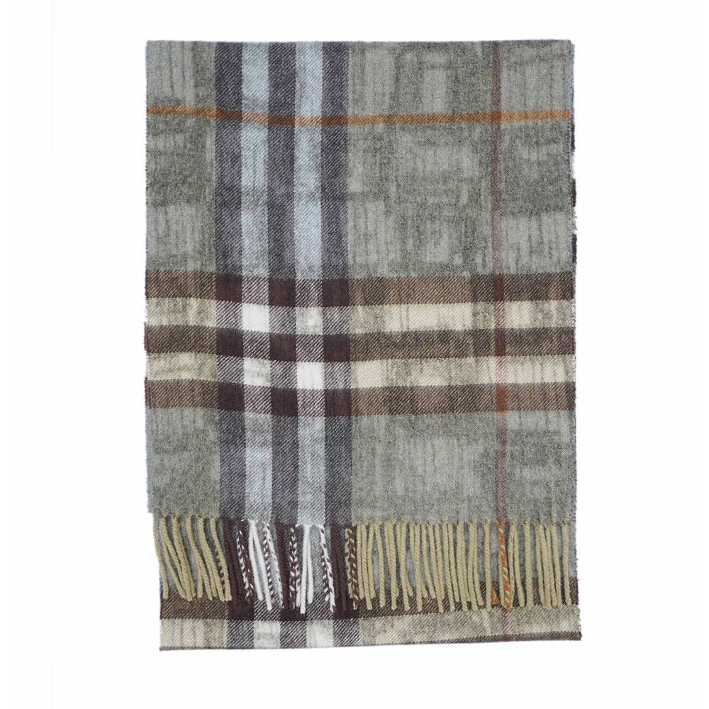 Cashmere Plaid Print Vintage Pre-Loved Scarf