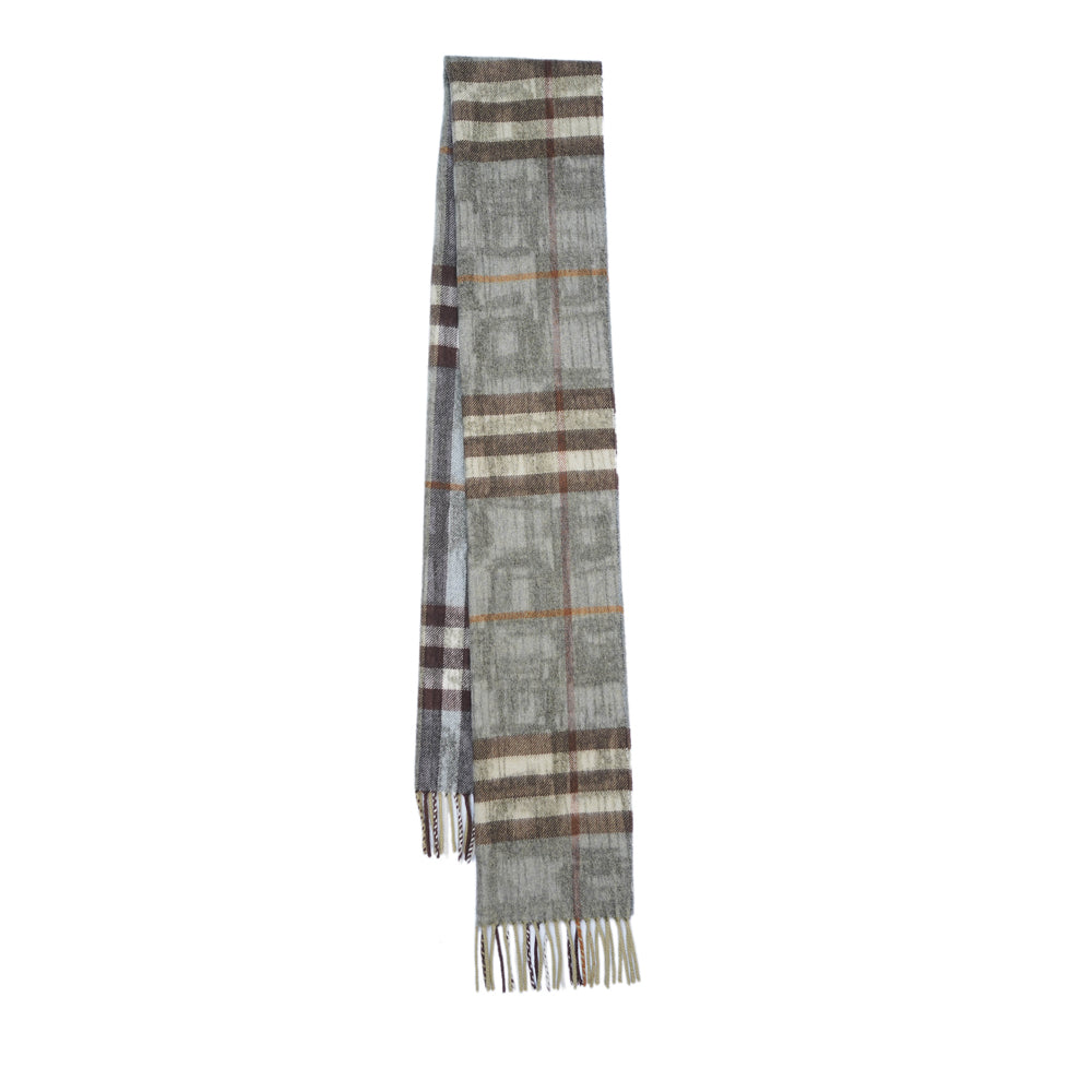 Cashmere Plaid Print Vintage Pre-Loved Scarf