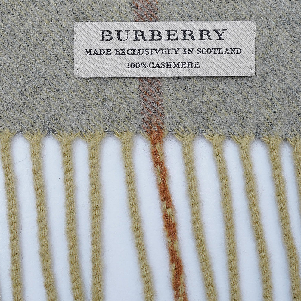 Cashmere Plaid Print Vintage Pre-Loved Scarf
