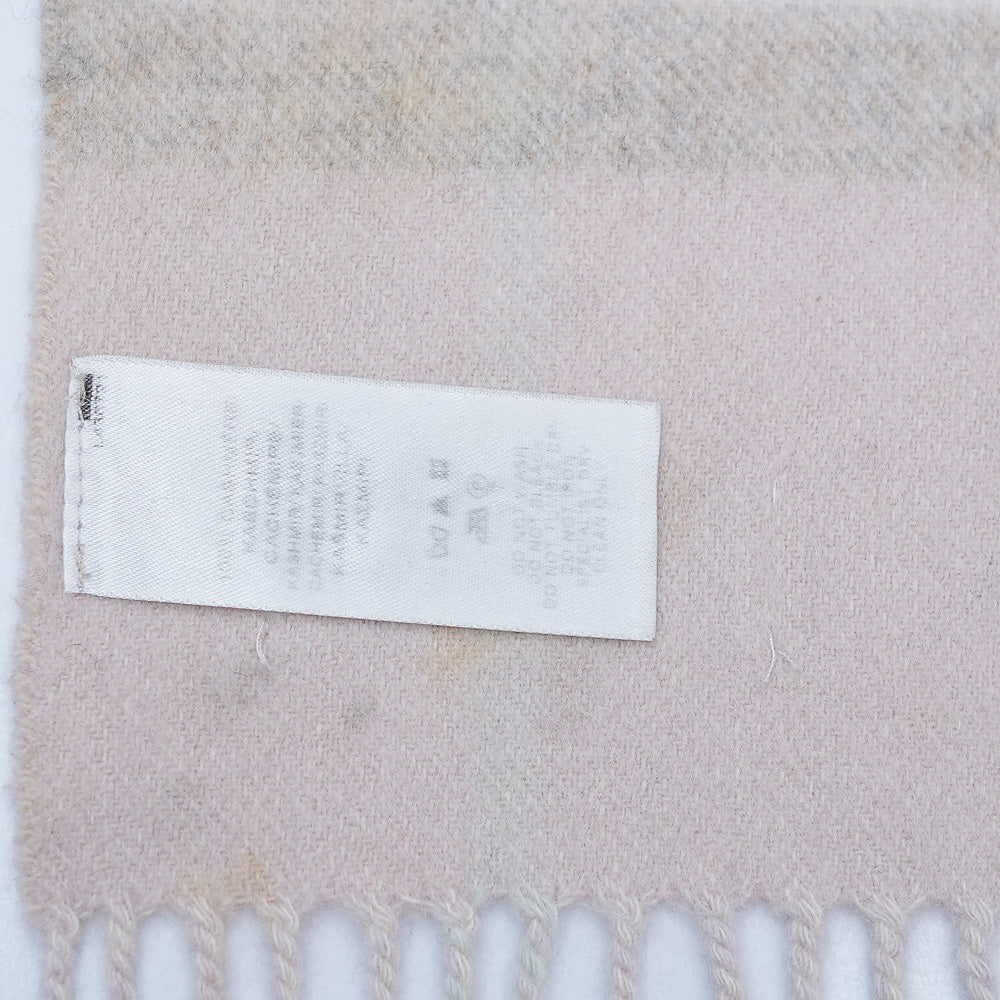Cashmere Plaid Print Vintage Pre-Loved Scarf