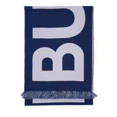 Wool Logo Print Vintage Pre-Loved Scarf