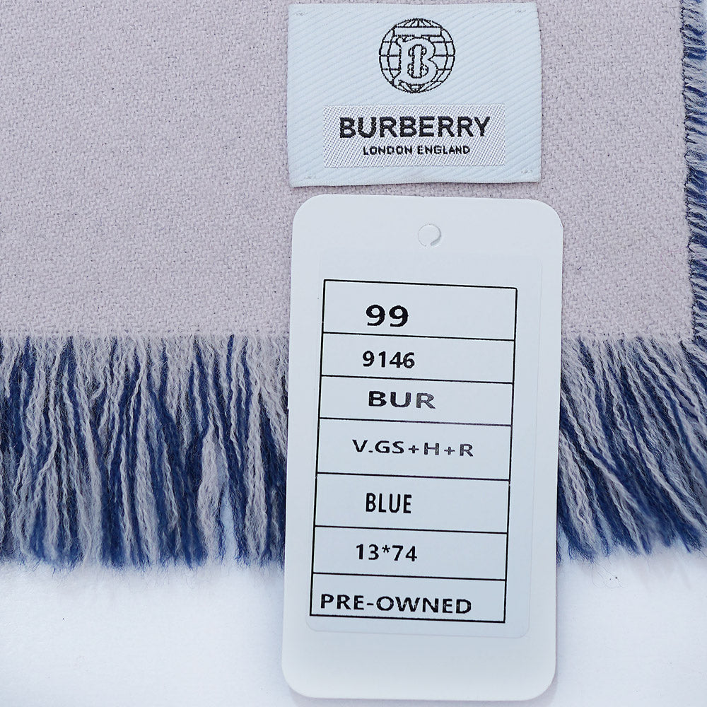 Wool Logo Print Vintage Pre-Loved Scarf