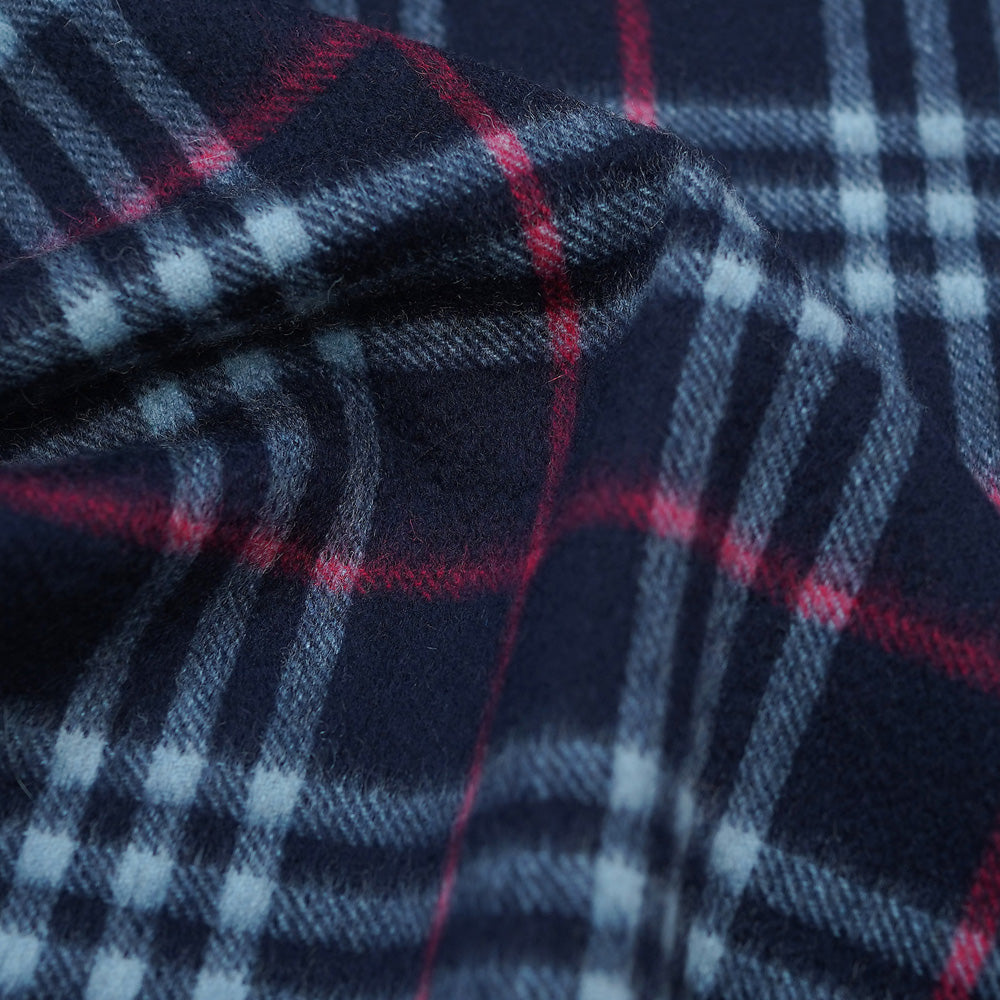 Cashmere Plaid Print Vintage Pre-Loved Scarf