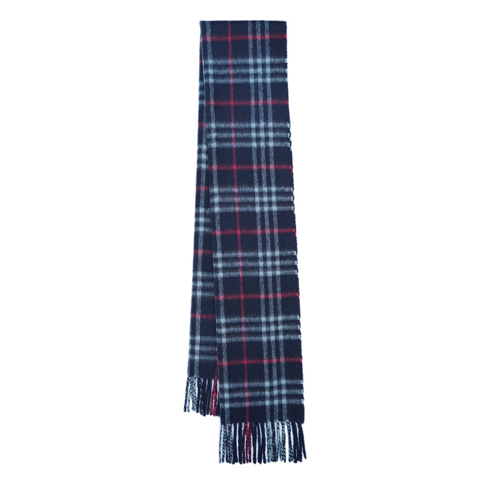 Cashmere Plaid Print Vintage Pre-Loved Scarf