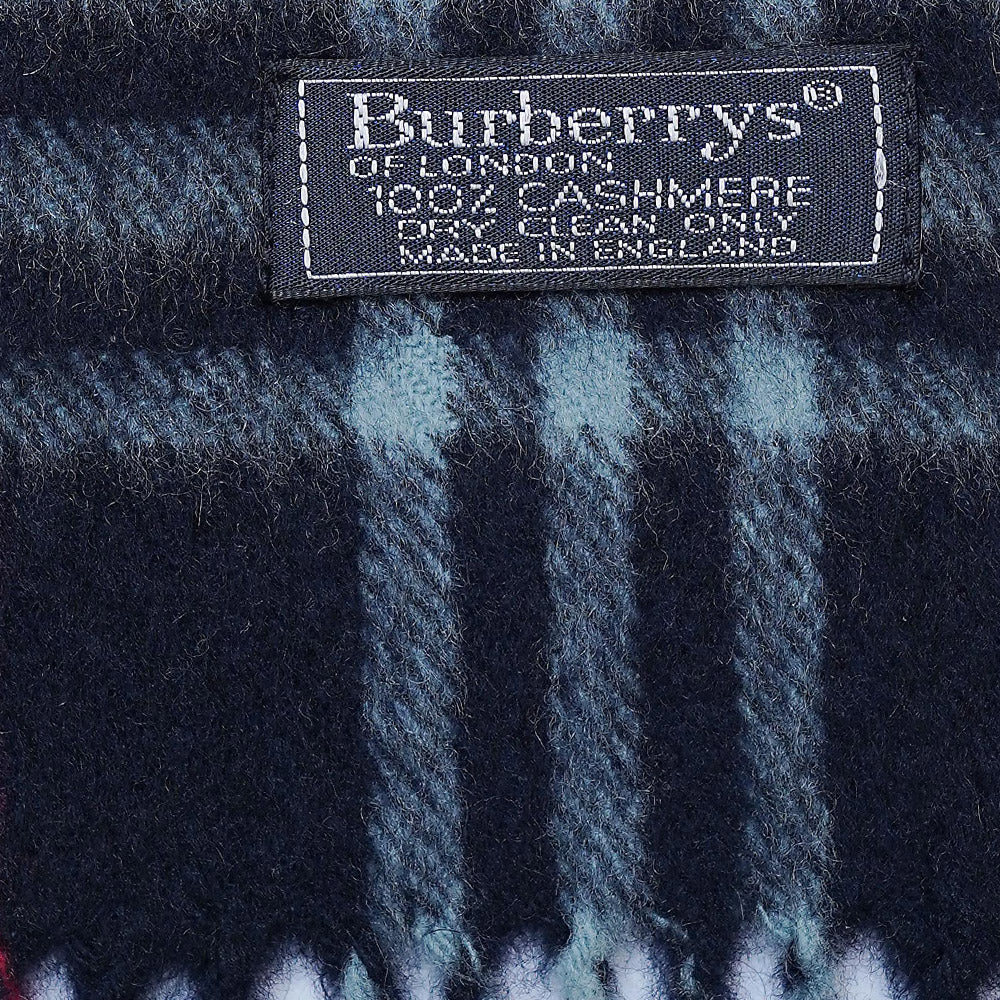 Cashmere Plaid Print Vintage Pre-Loved Scarf