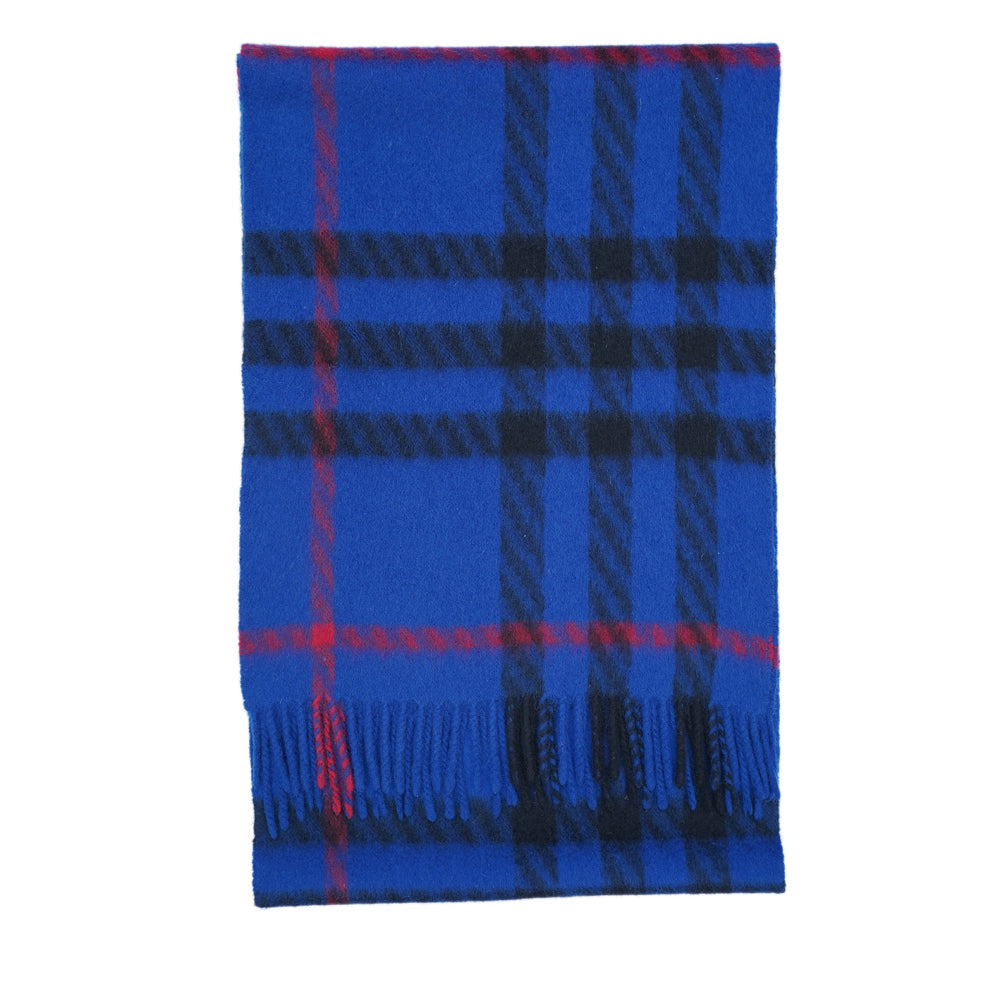 Cashmere Large Check Vintage Pre-Loved Scarf