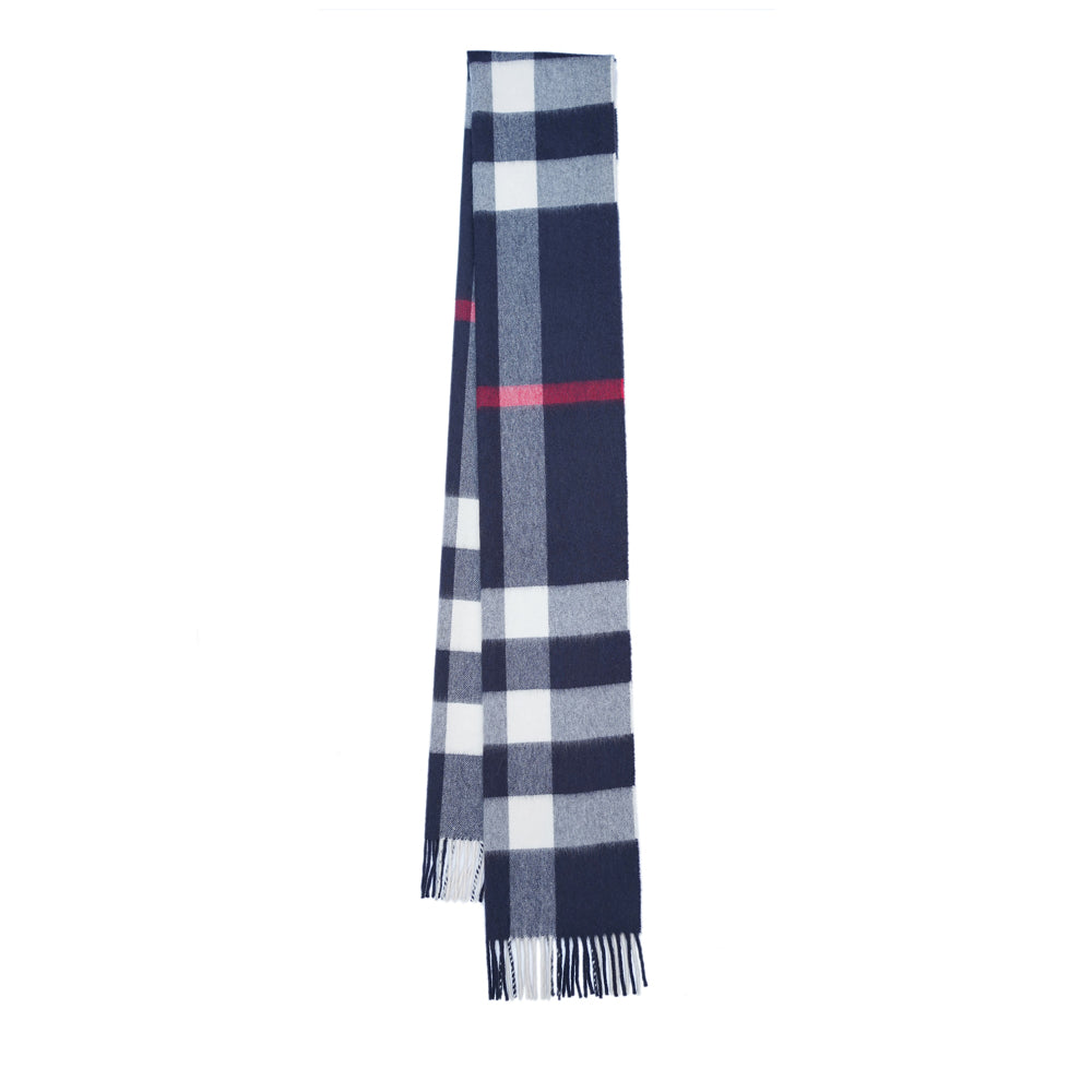 Cashmere Large Check Vintage Pre-Loved Scarf