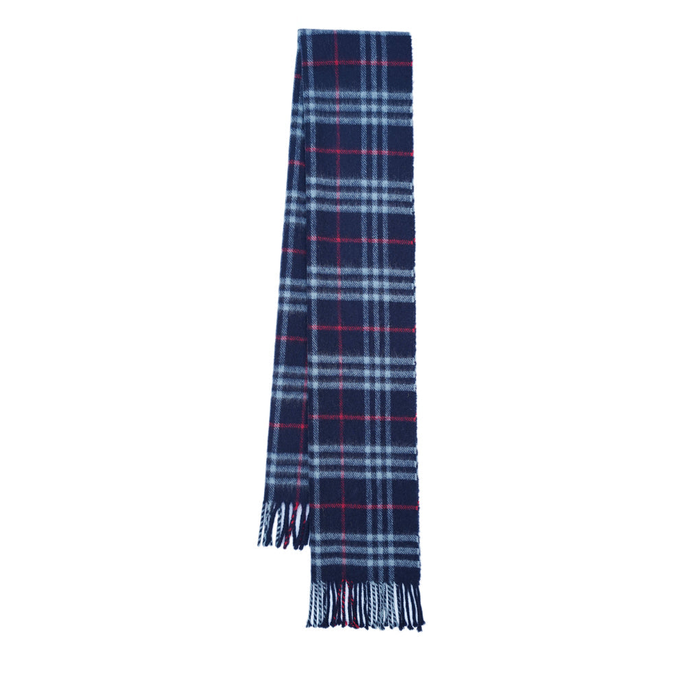 Lambswool Plaid Print Vintage Pre-Loved Scarf