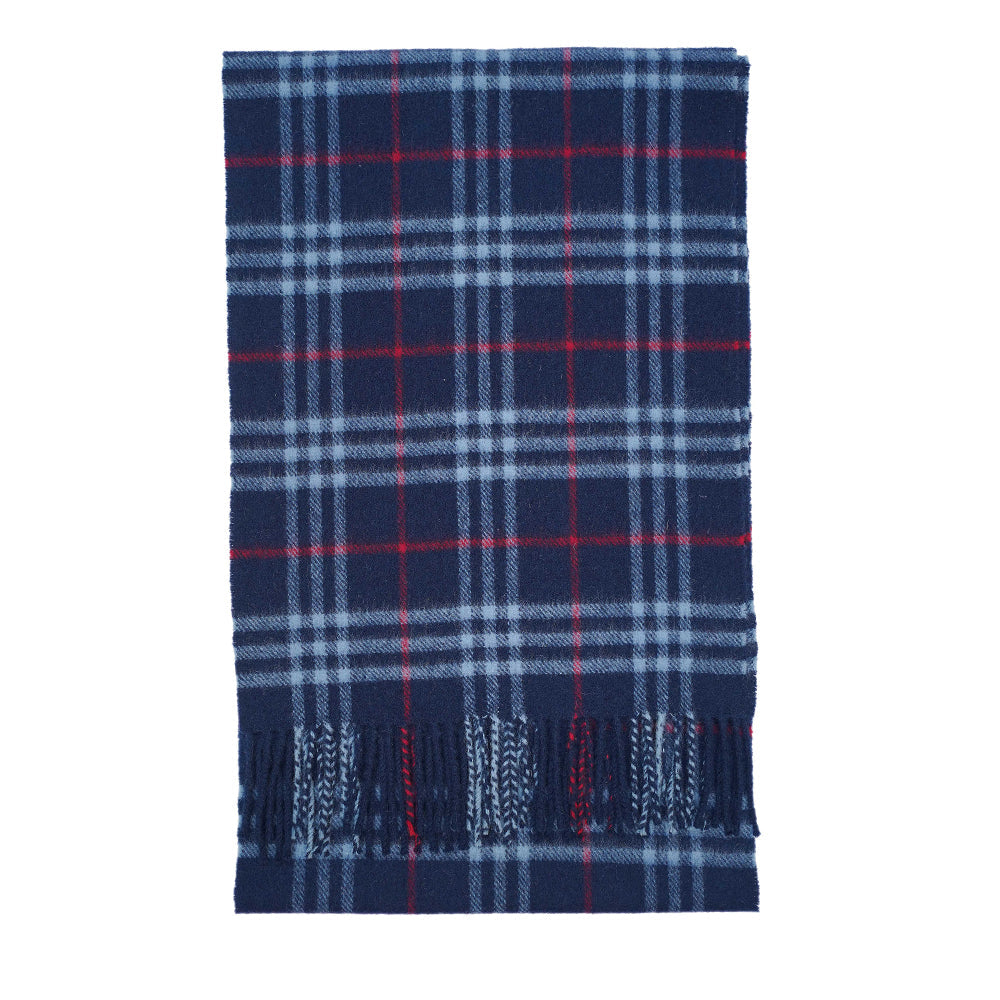 Lambswool Plaid Print Vintage Pre-Loved Scarf