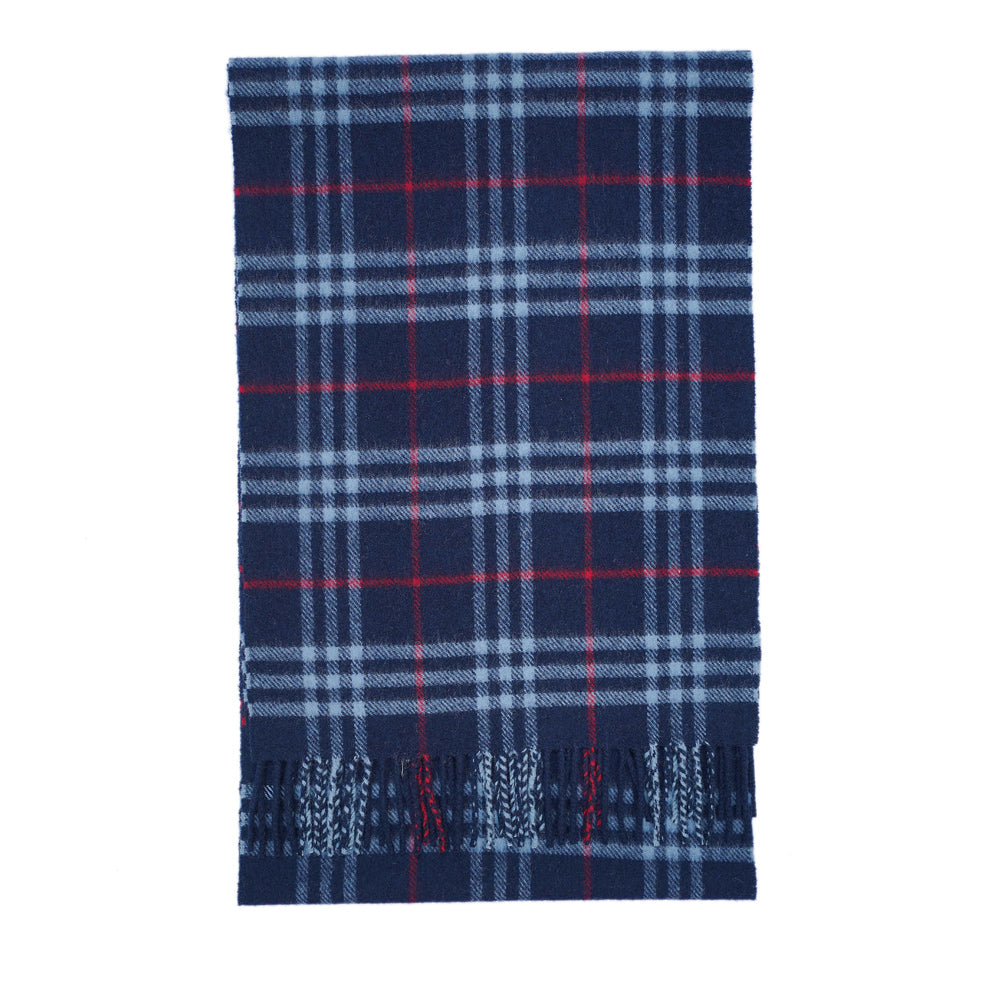 Lambswool Plaid Print Vintage Pre-Loved Scarf