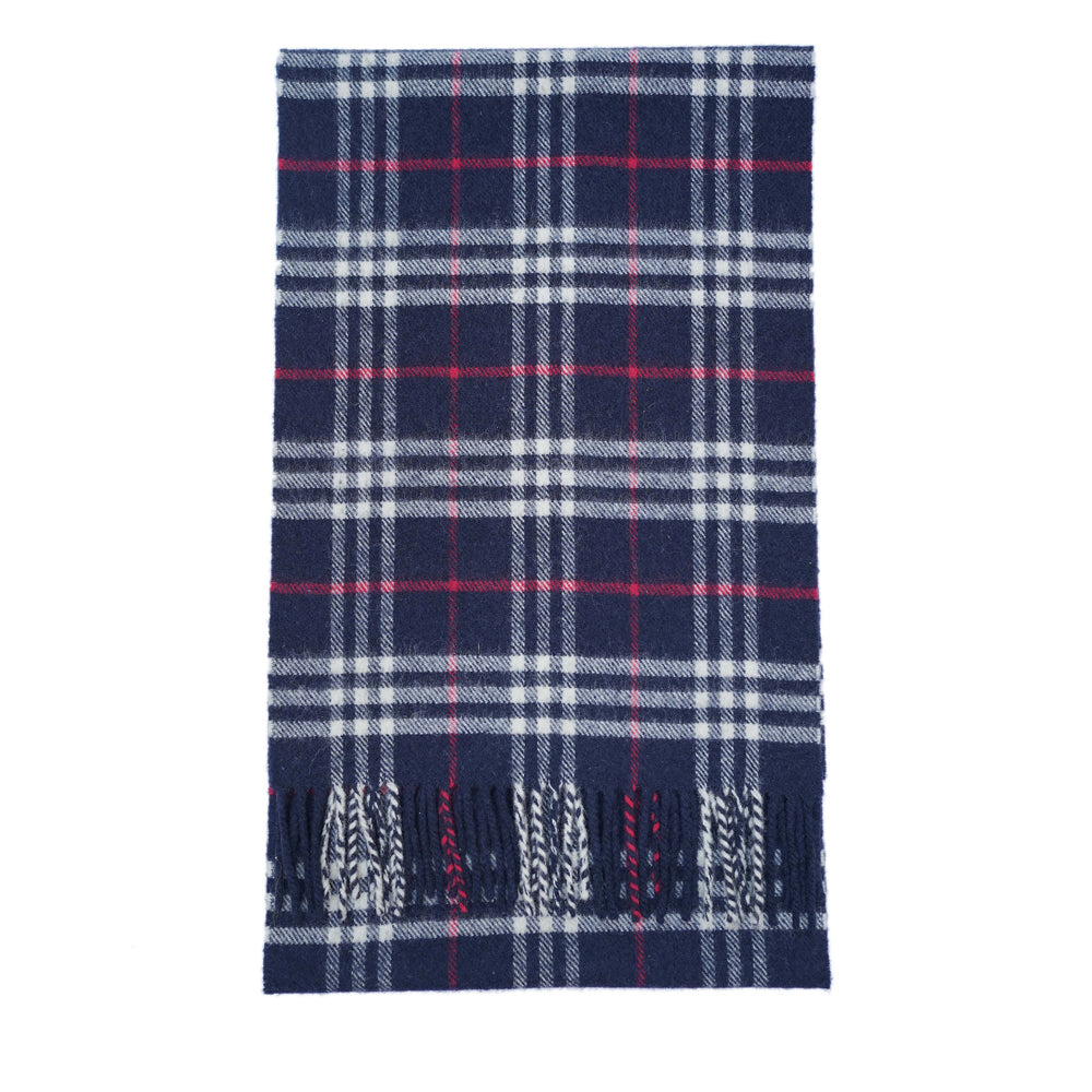 Lambswool Plaid Print Vintage Pre-Loved Scarf