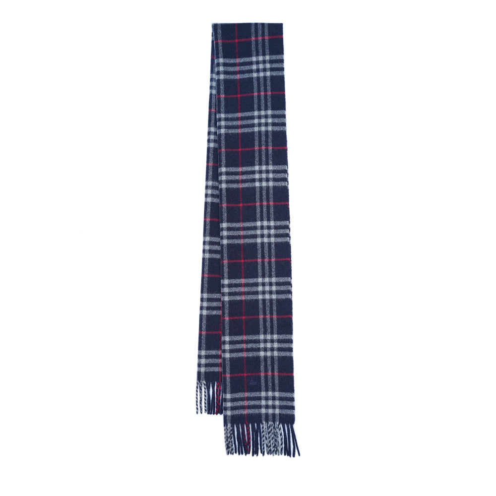 Lambswool Plaid Print Vintage Pre-Loved Scarf